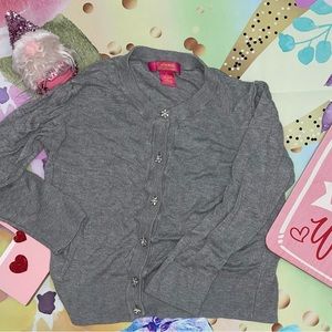 Catherine Malandrino Kids Button Up, Size Small, And Color Grey